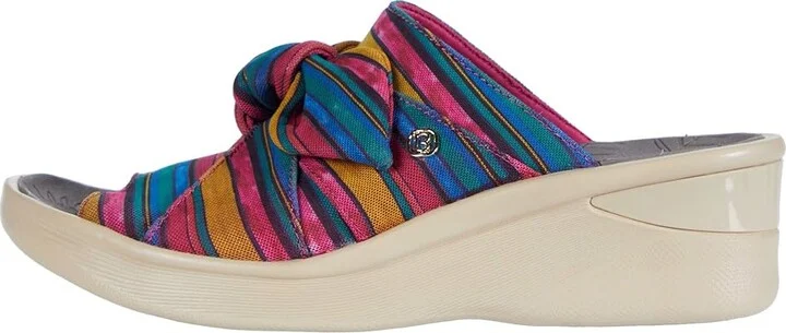 Bzees Smile Women's Shoes Raspberry Mimosa Vacation Stripe : 9.5 M, Textile - Image 7