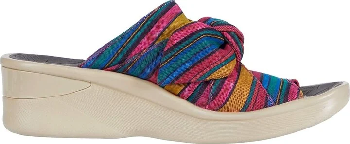 Bzees Smile Women's Shoes Raspberry Mimosa Vacation Stripe : 9.5 M, Textile - Image 8