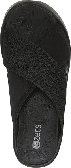 Bzees Sundance Women's Shoes Black : 6 M, Textile - Image 2