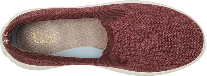 Bzees Wednesday Modern Women's Shoes Sangria Heathered : 6 M, Polyester/Vinyl - Image 2