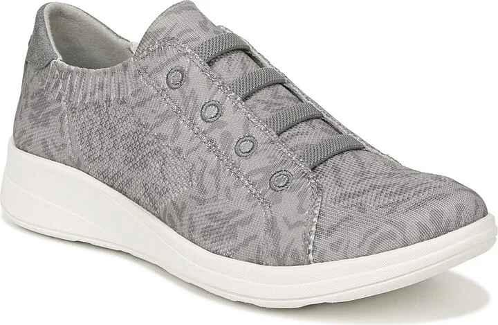 BZees Womens Golden Knit Slip-On Sneaker Grey 11 M