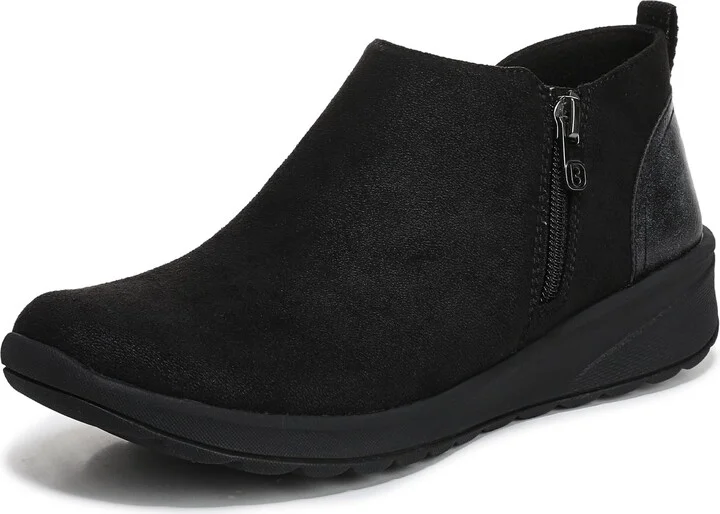 BZees Women's Greta Washable Comfort Ankle Boots Black 7 W
