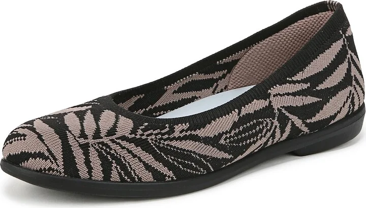 Black/Beige Leaf Print