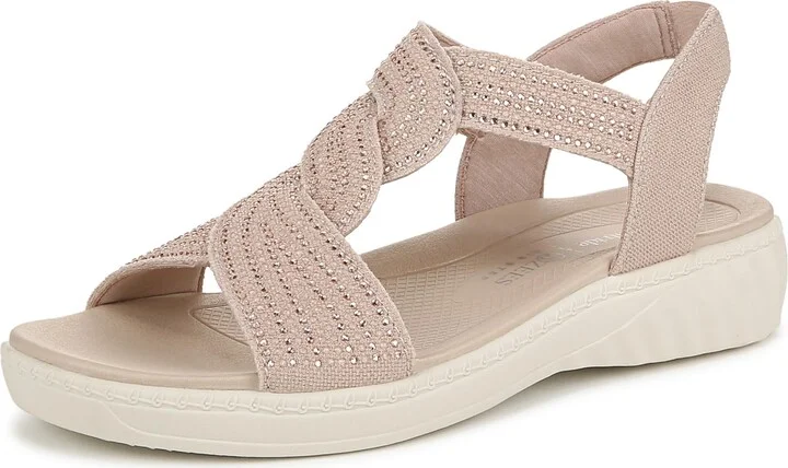 BZees Womens Lilly Bright Sandal Barely Beige 11 M
