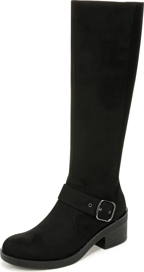 BZees Womens Olympia Comfort Knee High Boot Knee High Boot Black Stretch Fabric 8.5 M