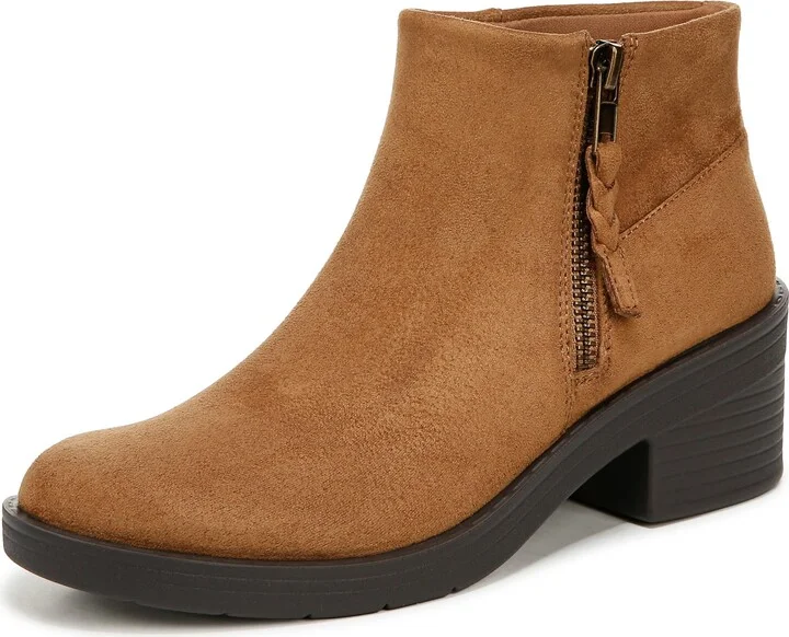 BZees Womens Outgoing Comfort Ankle Bootie Ankle Boot Tan 5.5 M