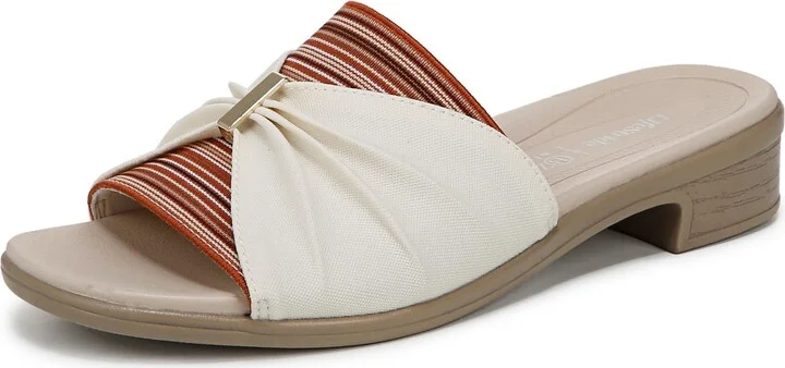 BZees Womens Paradise Slide Sandal Eggnog 10 M