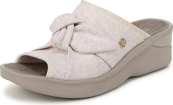 BZees Women's Smile Wedge Sandal