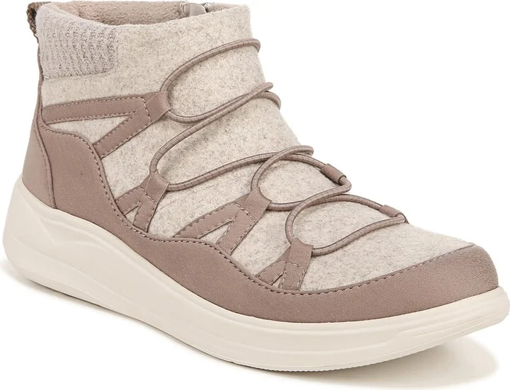 BZees Womens Tahoe Washable Comfort Ankle Boots Latte Fleece 8.5 W