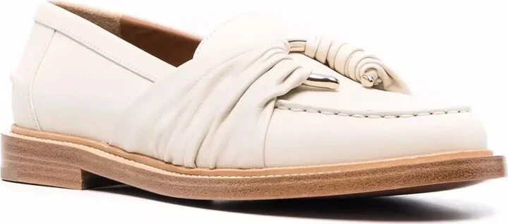 C-embellished leather loafers - Image 2