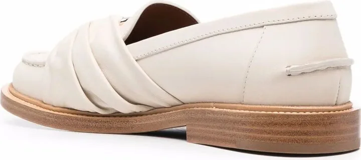 C-embellished leather loafers - Image 3