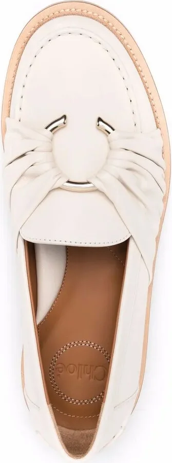 C-embellished leather loafers - Image 4
