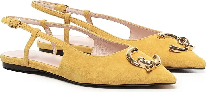 C-me Flat Slingback In Suede - Image 2