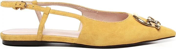 C-me Flat Slingback In Suede
