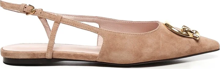 C-me Flat Slingback In Suede