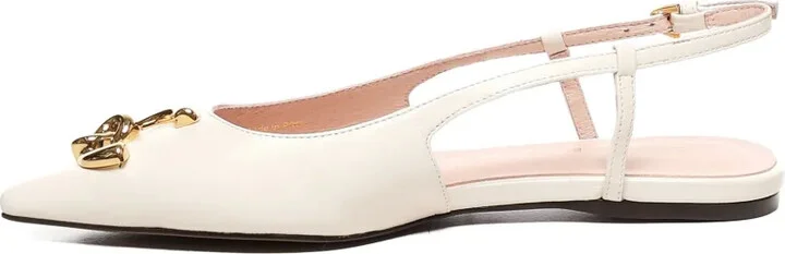 C-me logo-detail slingback flat pumps - Image 4
