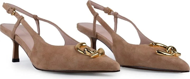 C-me Slingback Shoes In Suede - Image 4