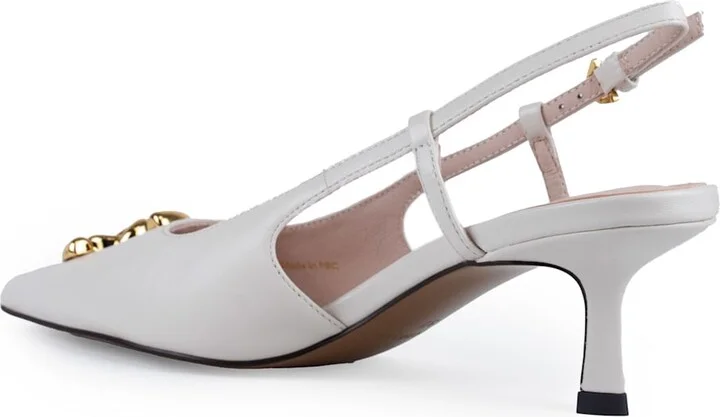 C-me Smooth Slingback Shoes In Leather - Image 2