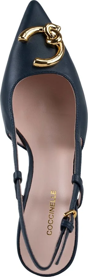 C-me Smooth Slingback Shoes In Leather - Image 3