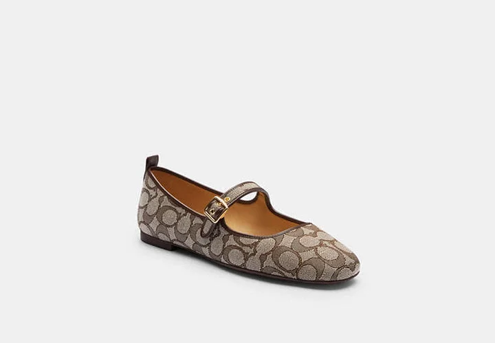C Rivet Mary Jane In Signature Jacquard