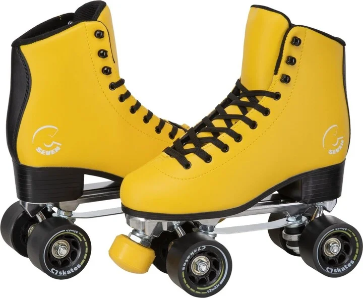 C7skates Dark Magic Quad Roller Skates (Queen Bee, Women's 8 / Men's 7) - Image 2