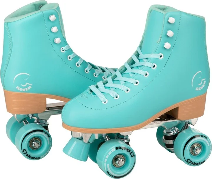 C7skates Forget Me Not Quad Roller Skates (Aquamarine, Men's 10) - Image 3