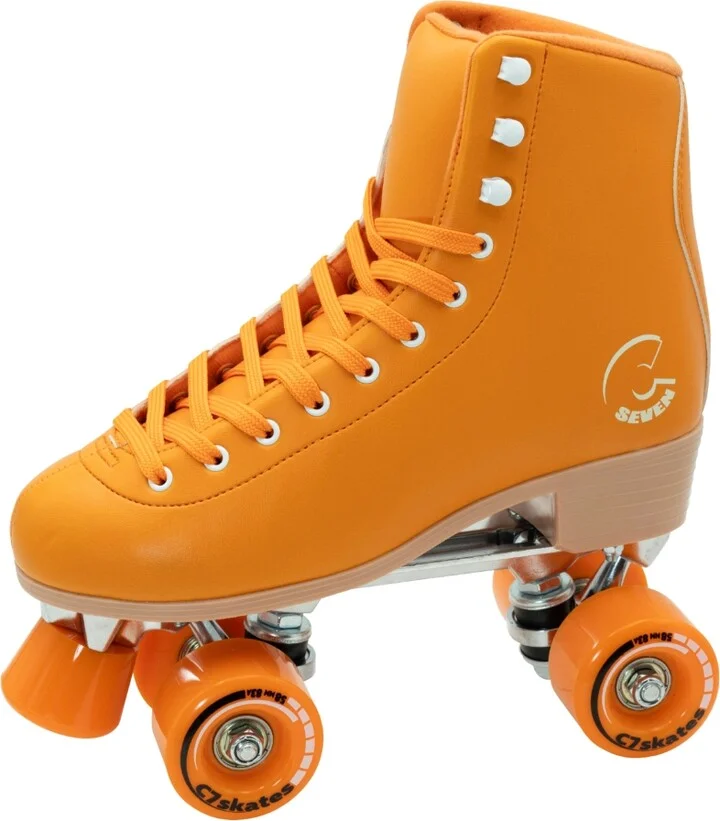 C7skates Forget Me Not Quad Roller Skates (Carrot Orange, Men's 5) - Image 4