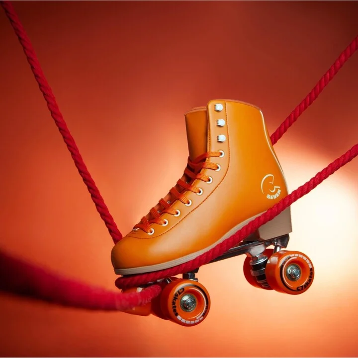 C7skates Forget Me Not Quad Roller Skates (Carrot Orange, Men's 5) - Image 5