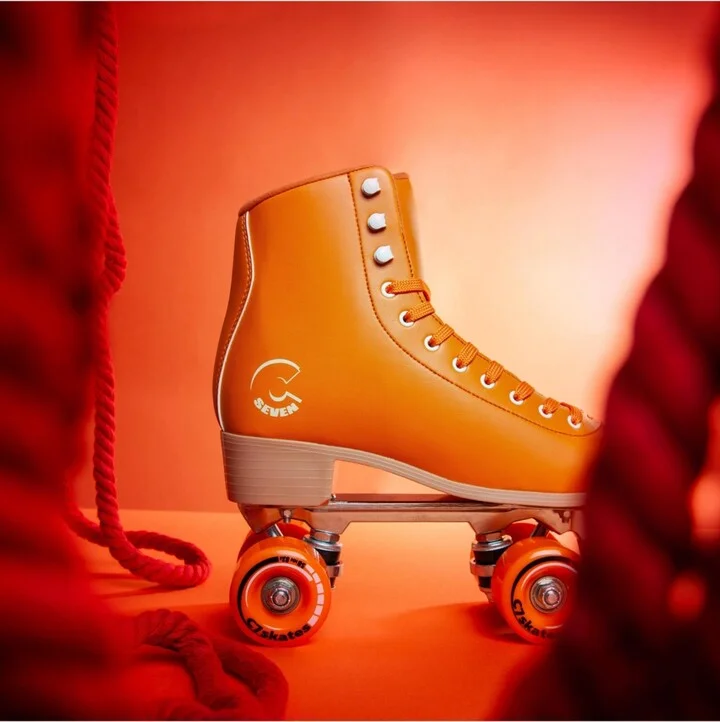 C7skates Forget Me Not Quad Roller Skates Carrot Orange Mens 9 - Image 5