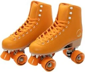C7skates Forget Me Not Quad Roller Skates Carrot Orange Mens 9