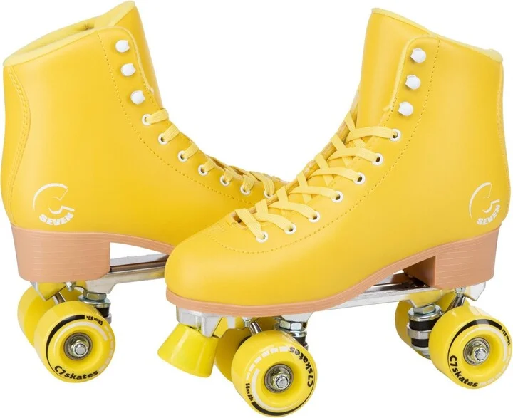 C7skates Forget Me Not Quad Roller Skates (Lemonpop, Men's 8) - Image 2