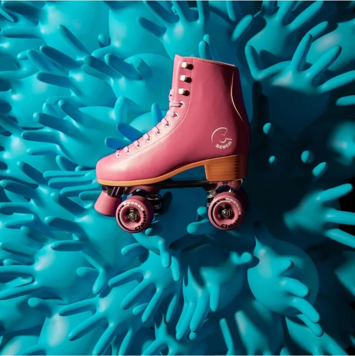 C7skates Forget Me Not Quad Roller Skates (Lychee Punch, Men's 8) - Image 2