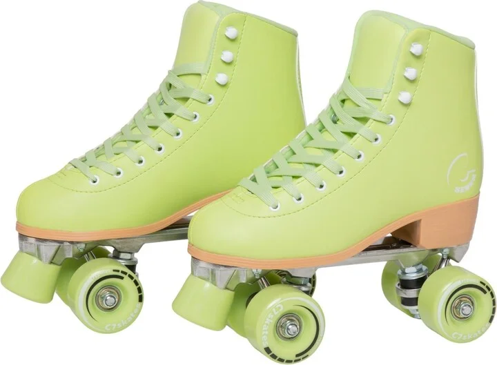 C7skates Forget Me Not Quad Roller Skates (Matcha, Men's 6)