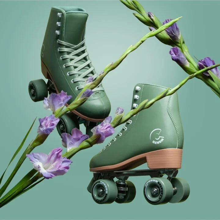 C7skates Forget Me Not Quad Roller Skates (Okumidori, Men's 10) - Image 3