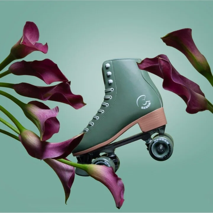 C7skates Forget Me Not Quad Roller Skates (Okumidori, Men's 10) - Image 4