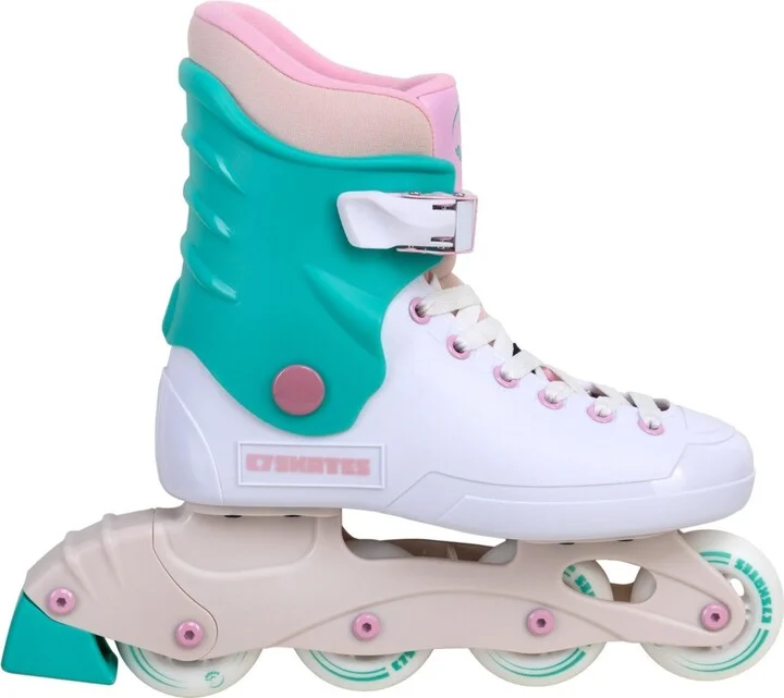 C7skates Nostalgic Impulse Adult Inline Skates (Mint Flash, Women's 10 / Men's 9)