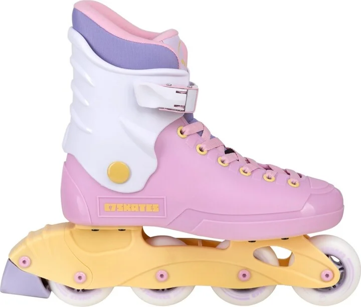 C7skates Nostalgic Impulse Adult Inline Skates (Sunrise Spark, Women's 11 / Men's 10)