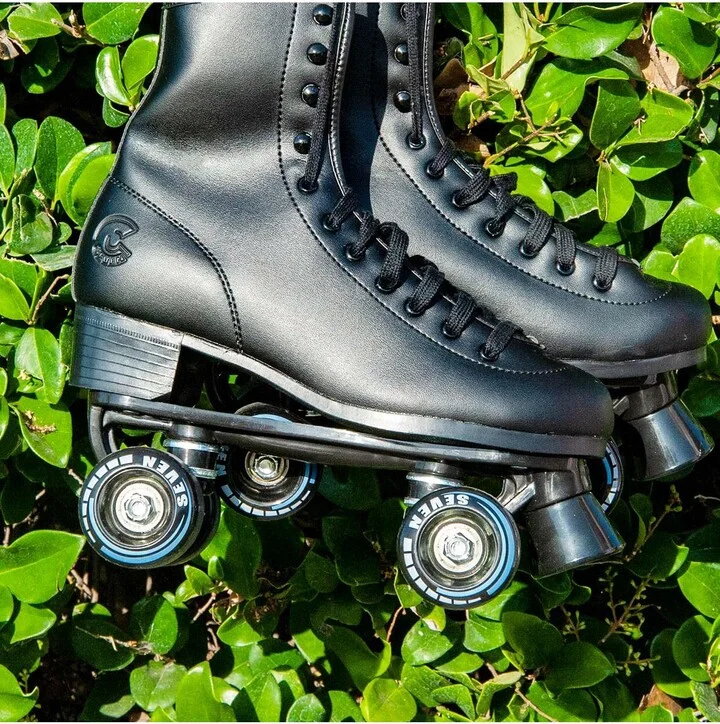 C7skates Vixen Quad Roller Skates (Black, Men's 7) - Image 6