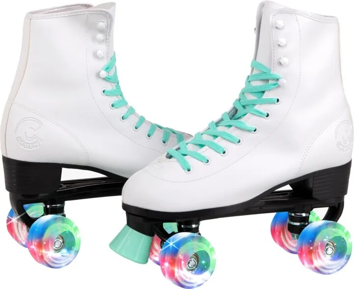 C7skates Vixen Quad Roller Skates (Peppermint w Led, Men's 5) - Image 2