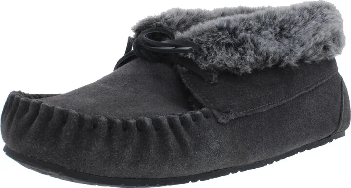 Cabin Womens Suede Faux Fur Booties