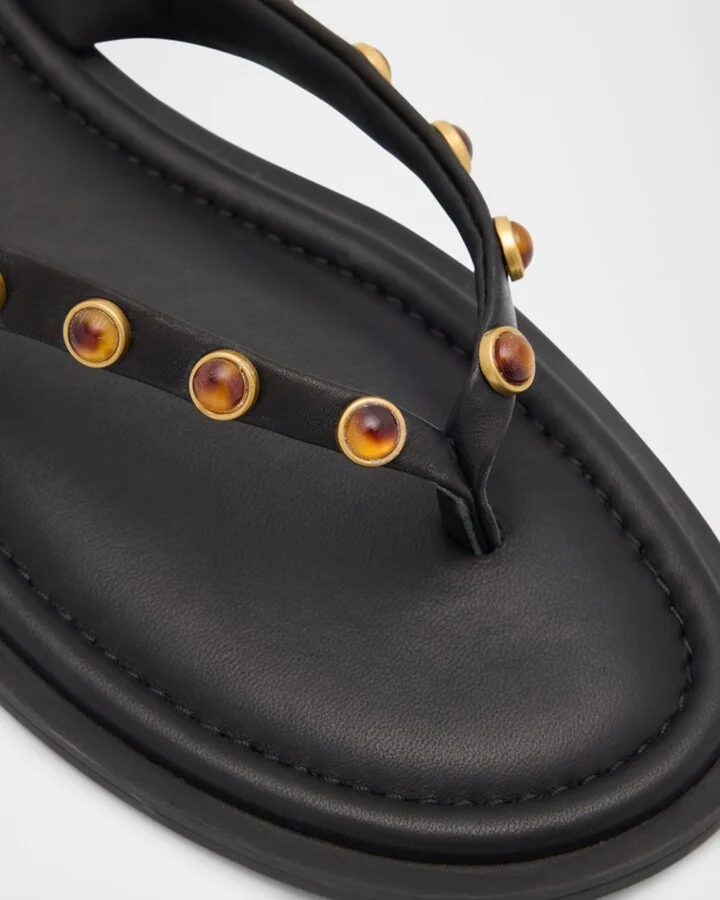 Cabochon Gia Thong Sandals - Image 3