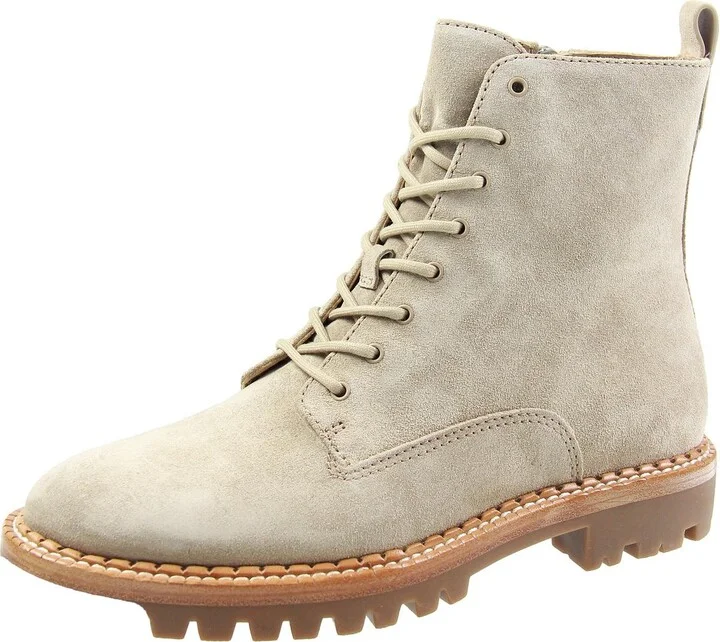 Cabria Lug Womens Zipper Water Repellent Combat & Lace-up Boots