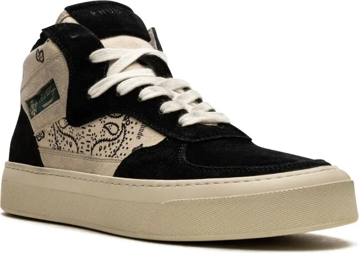 Cabriolets bandana-print high-top sneakers - Image 2