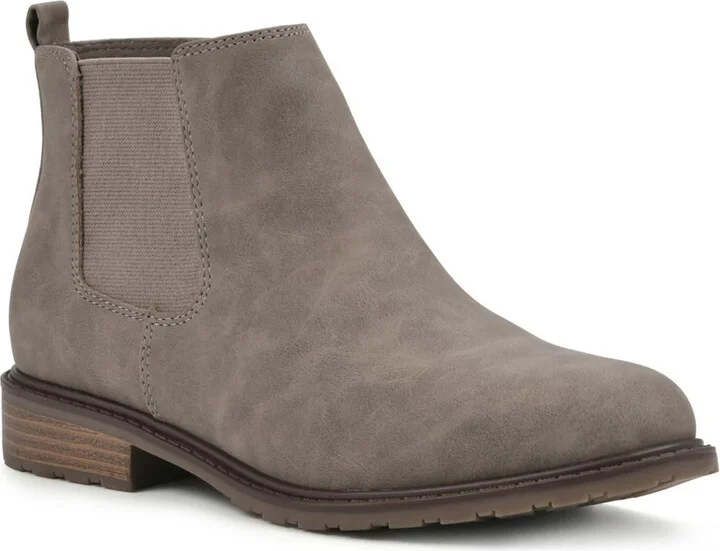 Caching Womens Faux Leather Ankle Booties