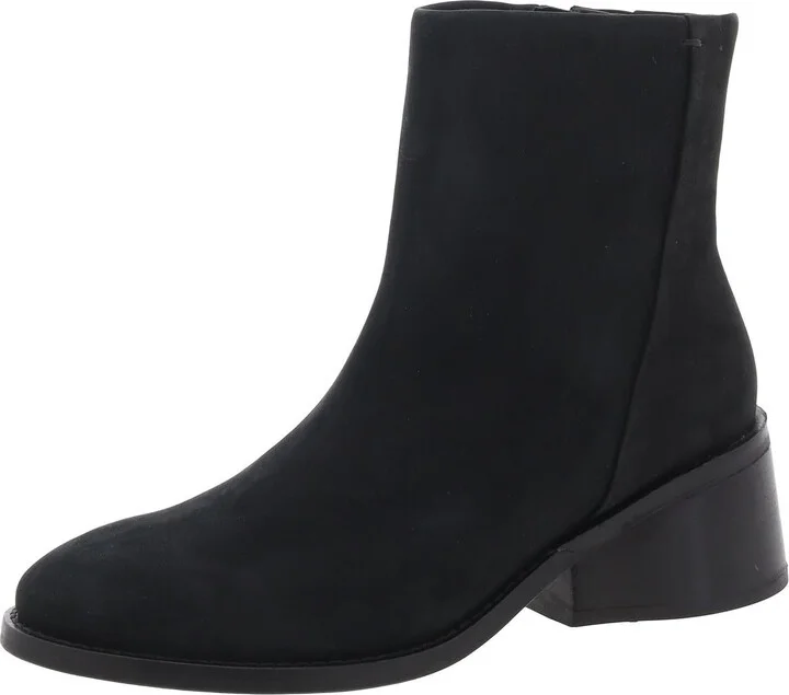 CADDIER Womens Leather Zipper Ankle Boots