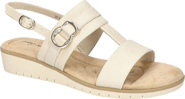 Caddo Womens Faux Leather Slingback Sandals