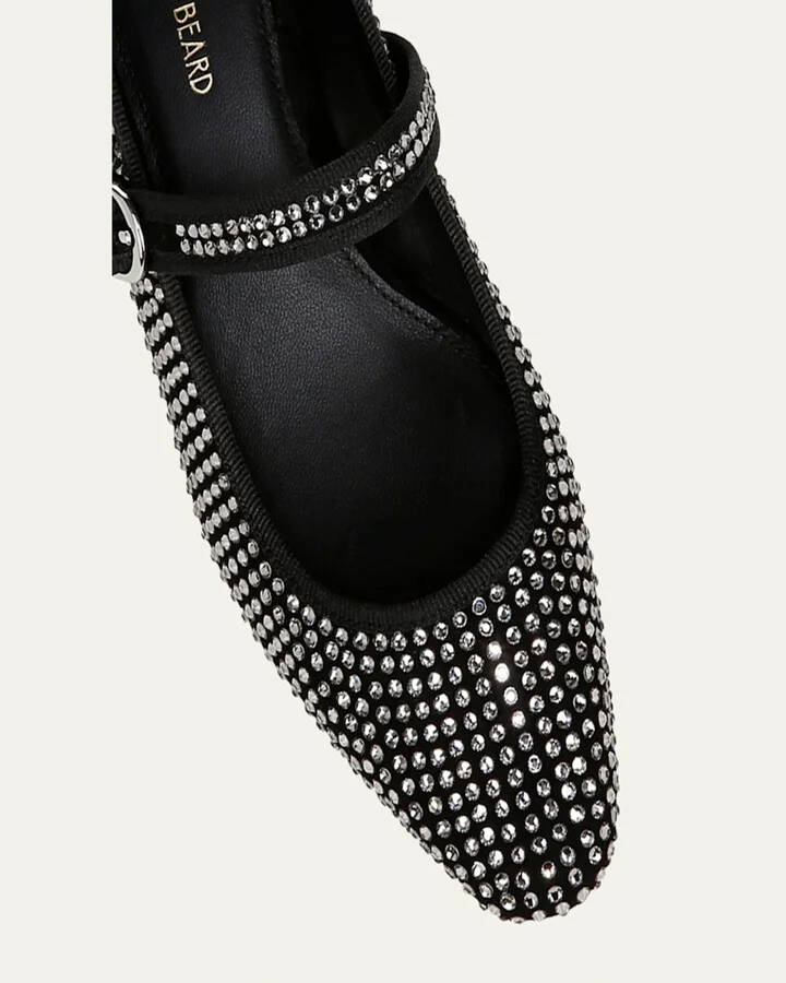 Cade Crystal-Embellished Mary Jane Ballerina Pumps - Image 3