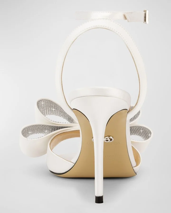 Cadeau Satin Bow Ankle-Strap Sandals - Image 4