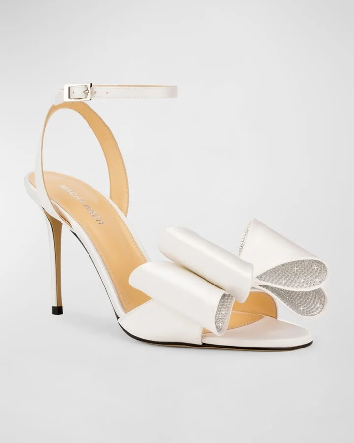 Cadeau Satin Bow Ankle-Strap Sandals - Image 6