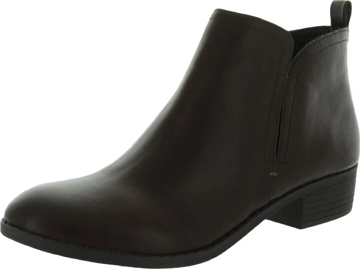Cadee Womens Zipper Ankle Booties